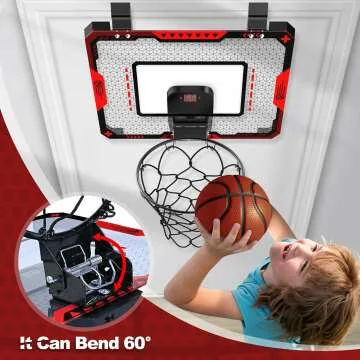Mini Electronic Basketball Hoop for Kids 5-10+