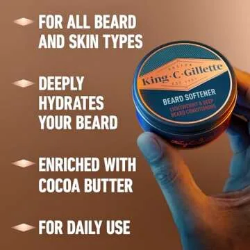 King C. Gillette Soft Beard Balm for Healthy Beards
