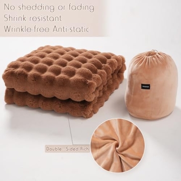 Comfort & Warmth - Plush Faux Fur Blanket for All Seasons