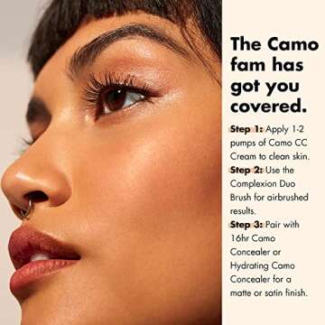 e.l.f. Camo CC Cream, SPF 30 Color-Correcting Medium-To-Full Coverage Face Foundation, Delivers An Airbrushed Finish, Vegan & Cruelty-Free, Fair 100 W