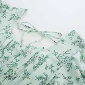 Belle Poque Women's Summer Ruffle Sun Dress 2025