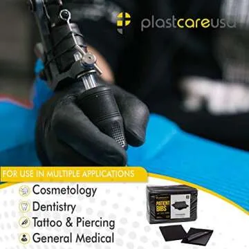 Disposable Dental Bibs 13"x18" - 3 Ply Waterproof Tattoo Bib Sheet for Patients - Dentist or Medical Tray Cover and Nail Table Cover Supplies, Purple