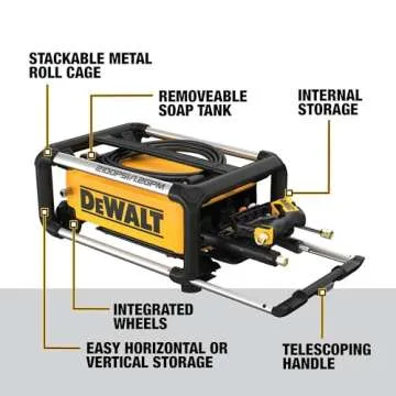 DeWalt Electric Pressure Washer, 2100 PSI Powerful Cleaning