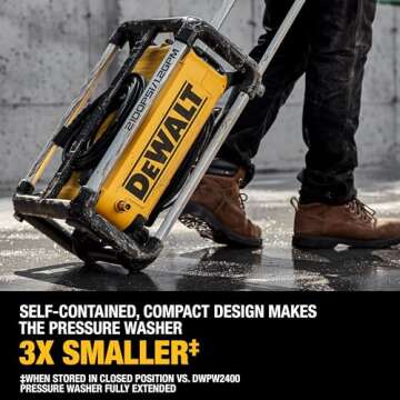 DeWalt Electric Pressure Washer, 2100 PSI Powerful Cleaning