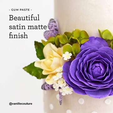 Satin Ice White Gum Paste, Vanilla, 5 Pounds