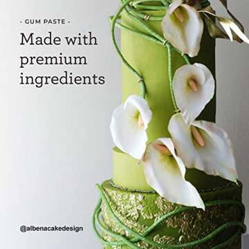 Satin Ice White Gum Paste, Vanilla, 5 Pounds