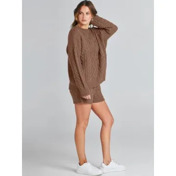 Stylish ANRABESS Oversized Sweater Lounge Set for Women