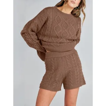 Stylish ANRABESS Oversized Sweater Lounge Set for Women