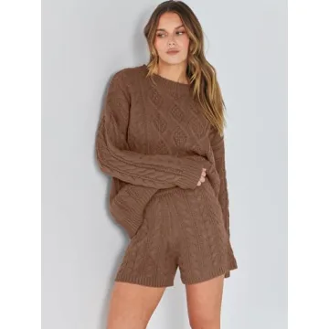 Stylish ANRABESS Oversized Sweater Lounge Set for Women