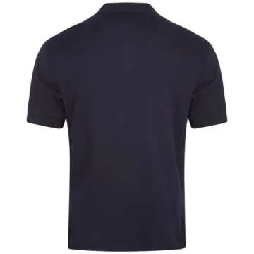 Chaps Men's Polo Shirt - Classic Fit Short Sleeve 2-Button Double Knit Cotton Polo Shirt (S-XL), Size Medium, American Navy