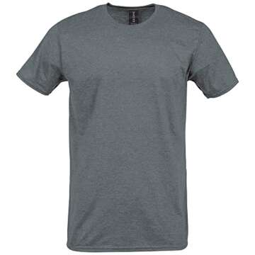 Gildan Softstyle Cotton T-Shirt, Graphite Heather, X-Large