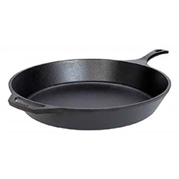 Lodge 15 Inch Cast Iron Pre-Seasoned Skillet with Tempered Glass Lid