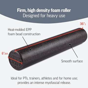 OPTP AXIS Firm Foam Roller for Therapy and Fitness