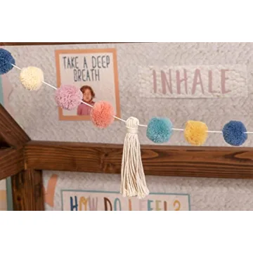 Vibrant Pom-Poms and Tassels Garland for Decoration