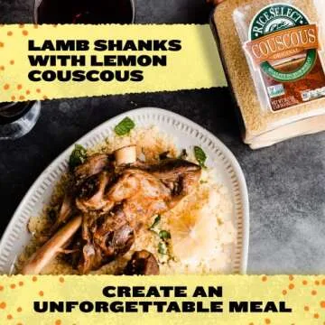 RiceSelect Couscous, Moroccan-Style Wheat Couscous Pasta, Non-GMO, 26.5-Ounce Jar, (Pack of 1)