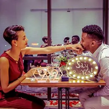 Fashionclubs Table Numbers, 1-20 Wedding Acrylic Table Numbers with Holder Base Party Card Table Holder,Hexagon Shape,Perfect for Wedding Reception and Decoration (1-20 Gold)