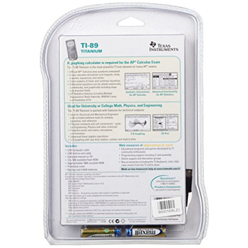 Texas Instruments TI-89 Titanium Graphing Calculator - Enhanced Performance and Versatility for Stud...