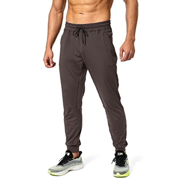 G Gradual Men's Zipper Pocket Sweatpants Athletic Joggers