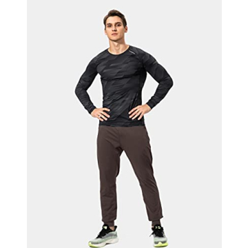 G Gradual Men's Zipper Pocket Sweatpants Athletic Joggers