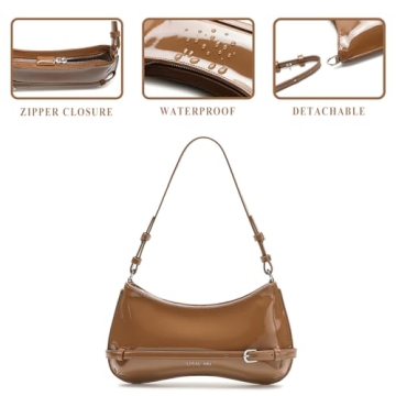 Trendy Patent Leather Shoulder Bag for Women