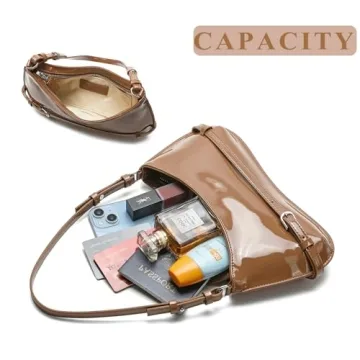 Trendy Patent Leather Shoulder Bag for Women