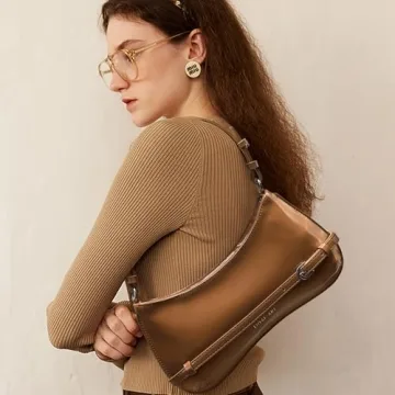 Trendy Patent Leather Shoulder Bag for Women