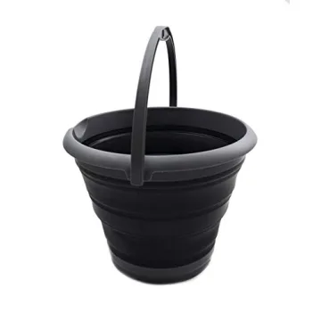 SAMMART 10L Collapsible Fishing Bucket - Space Saving and Portable