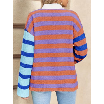Saodimallsu Striped Cardigan Sweater - Cozy & Stylish