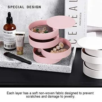 Compact CONBOLA Jewelry Organizer for Stylish Storage