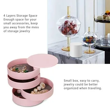 Compact CONBOLA Jewelry Organizer for Stylish Storage