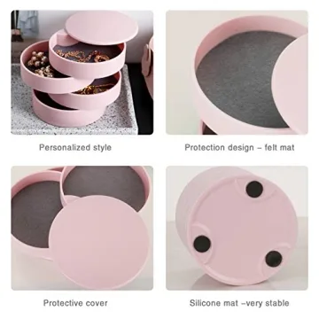 Compact CONBOLA Jewelry Organizer for Stylish Storage