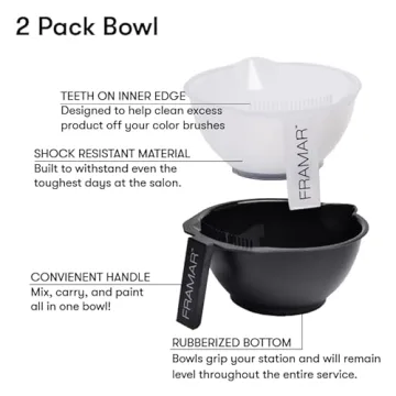 FRAMAR Color Bowl Set – Heavy-Duty Mixing Bowls for Hair
