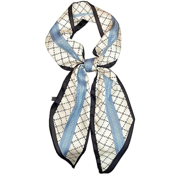 kcctoo 59" Mulberry Silk Like Head Scarf for Women - Stylish & Versatile