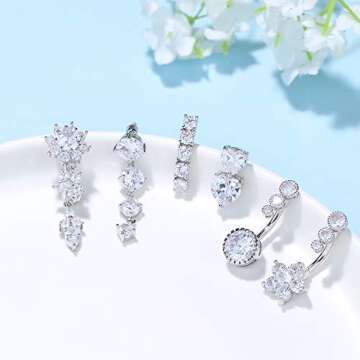 LOLIA 6 Pcs Dangle Belly Button Rings - Stylish & Comfortable