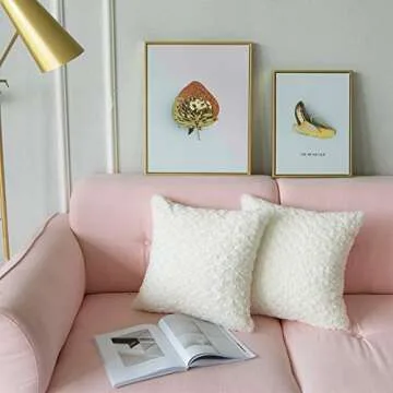Luxury Soft Plush Faux Fur Pillow Covers for Couch