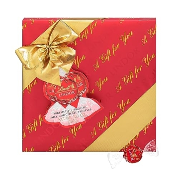 Lindt LINDOR Holiday Milk Chocolate Truffles Gift Box - 10.1 oz