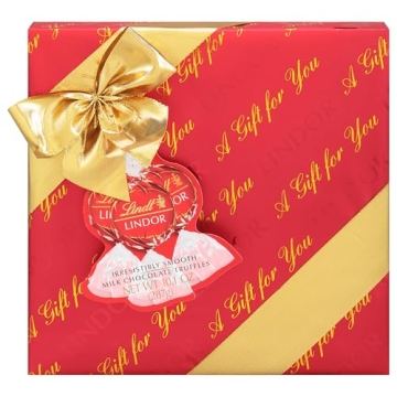Lindt LINDOR Holiday Milk Chocolate Truffles Gift