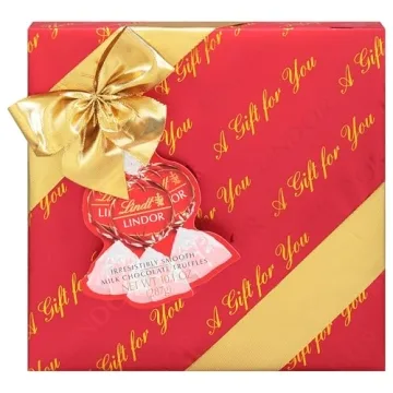Lindt LINDOR Holiday Milk Chocolate Truffles Gift
