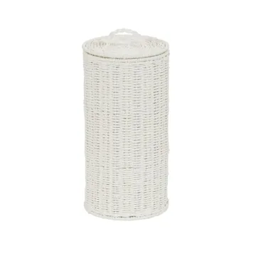 Chic White Paper Rope Toilet Paper Holder for Bathrooms
