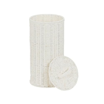 Chic White Paper Rope Toilet Paper Holder for Bathrooms