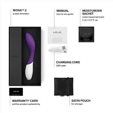 LELO Mona 2 G Spot Vibrator for Women, G Spot Toy for Discrete Pleasure, Curved Vibrator Sex Toy for...