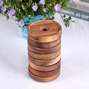 SAIOOL Stackable Kitchen Canisters Set of 8 Glass Storage