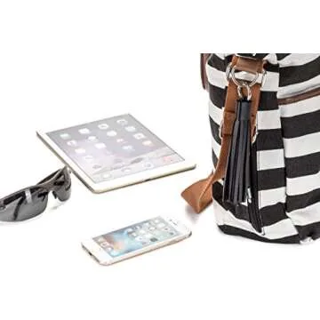 Wasserstein Keychain with 2-in-1 USB Charging Cable and Rubber Cover Compatible with Apple, Android, and Other Handheld Devices - Make it Light and Easy (Black)