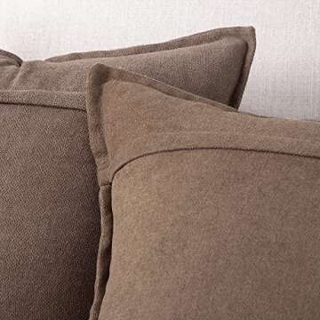 MADIZZ Chenille Throw Pillow Covers - Soft & Durable