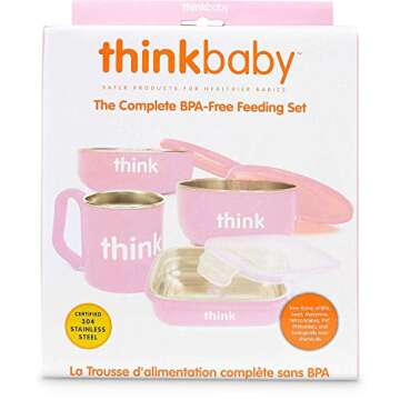Thinkbaby Complete BPA Free Feeding Set (Pink)