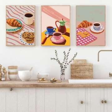 F.NIMAGOP 6 Packs Paint by Numbers Kit for Adults