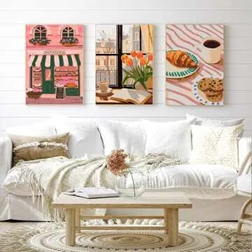 F.NIMAGOP 6 Packs Paint by Numbers Kit for Adults