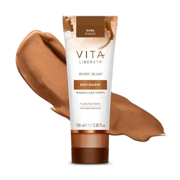 Vita Liberata Body Blur - Dark, Skin Perfecting Leg & Body Makeup, Wash Off Instant Tanner, Radiant ...