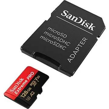 Sandisk SDSQXCD-128G-GN6MA Extreme Pro Microsdxc 128gb+sd Flsh Adapter 200mb/s 90mb/s A2 C10 V30 U