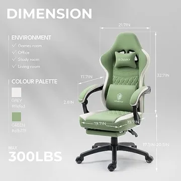 Comfortable Dowinx Gaming Chair with Pocket Spring Cushion